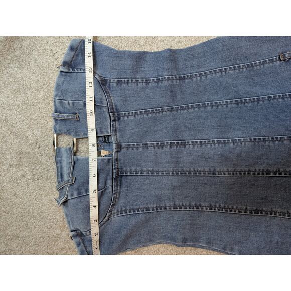 Blanc Clothing Denim Western Dress - Picture 5 of 5